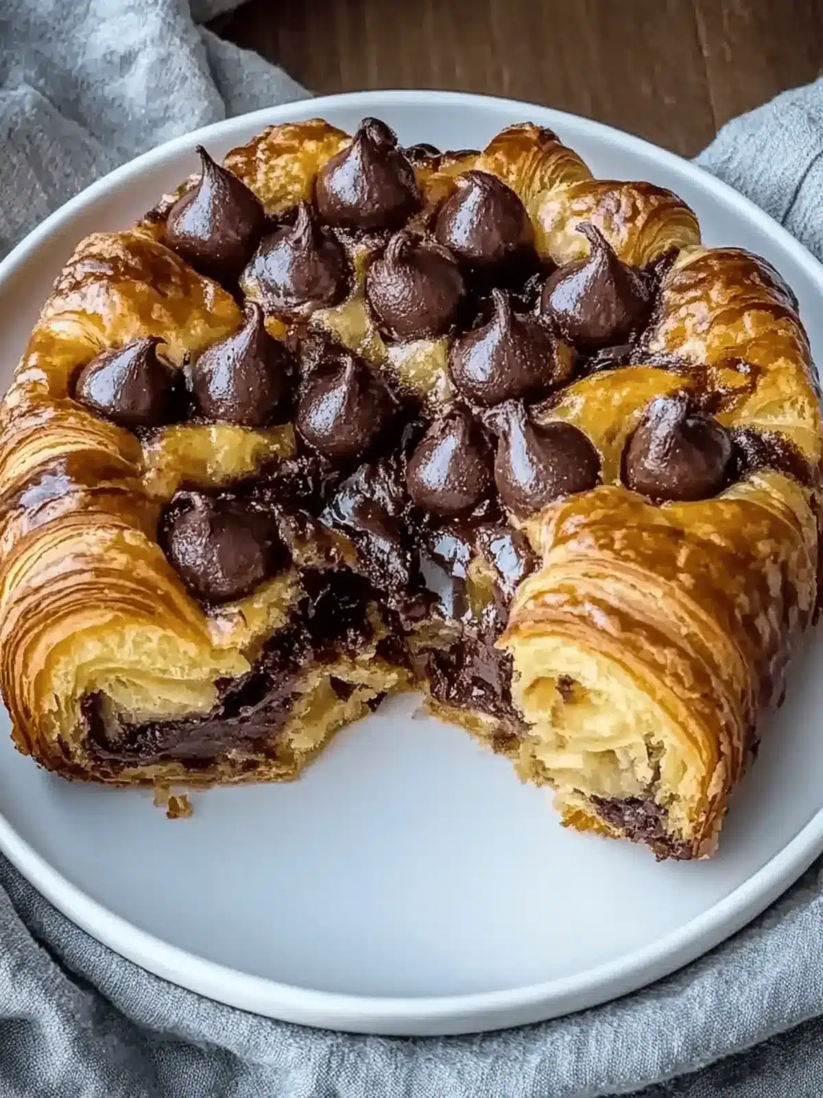 Decadent Chocolate Croissant Breakfast Bake
