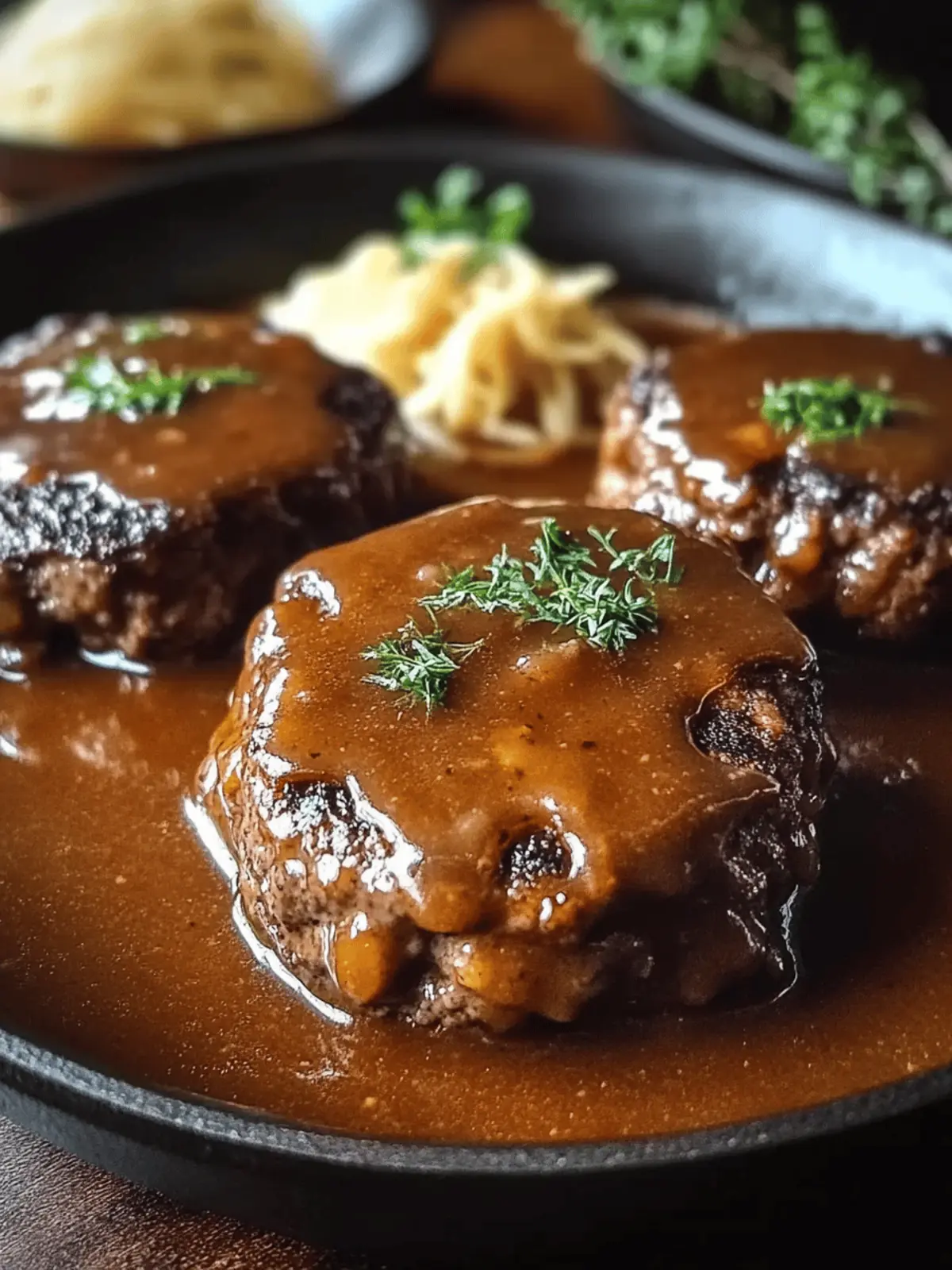 Hamburger Steak With Gravy