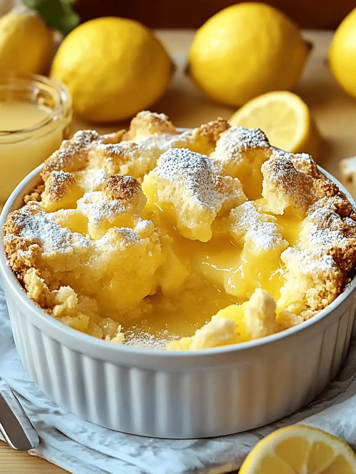 Magic Lemon Cobbler: Effortlessly Sweet Summer Bliss 5 Magic Lemon Cobbler