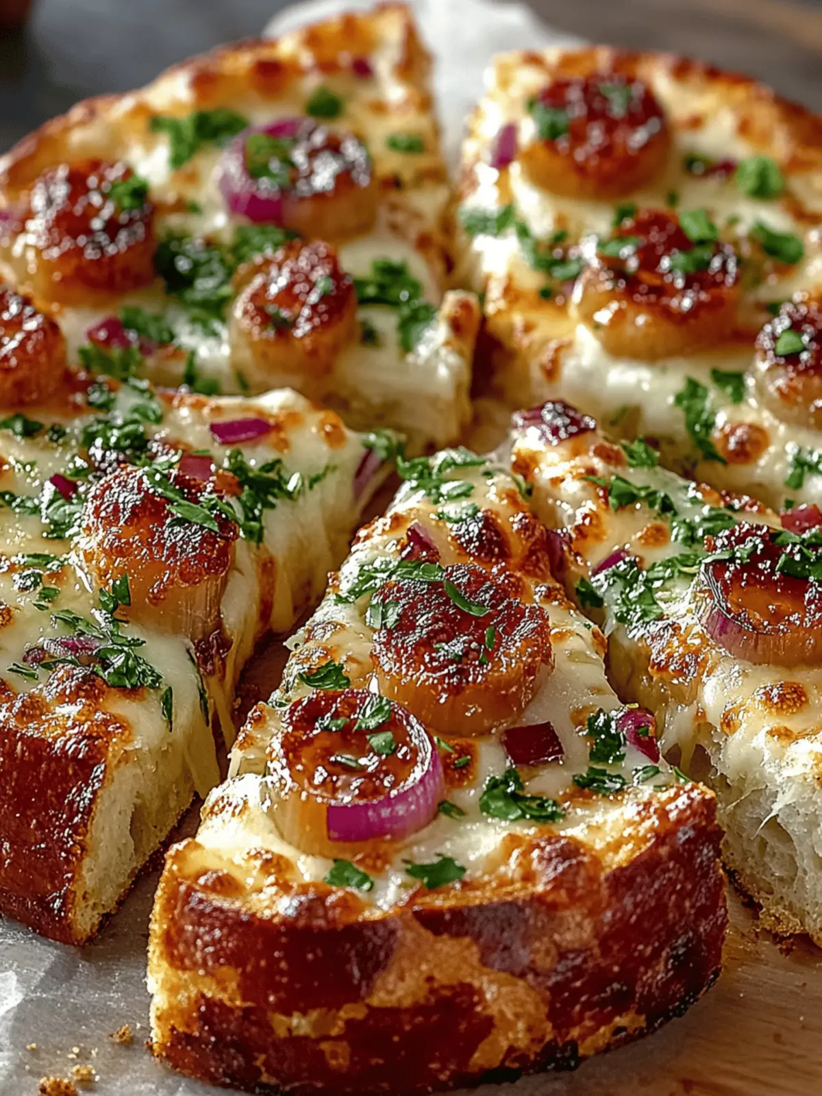 Hot Honey Garlic Bread Pizza