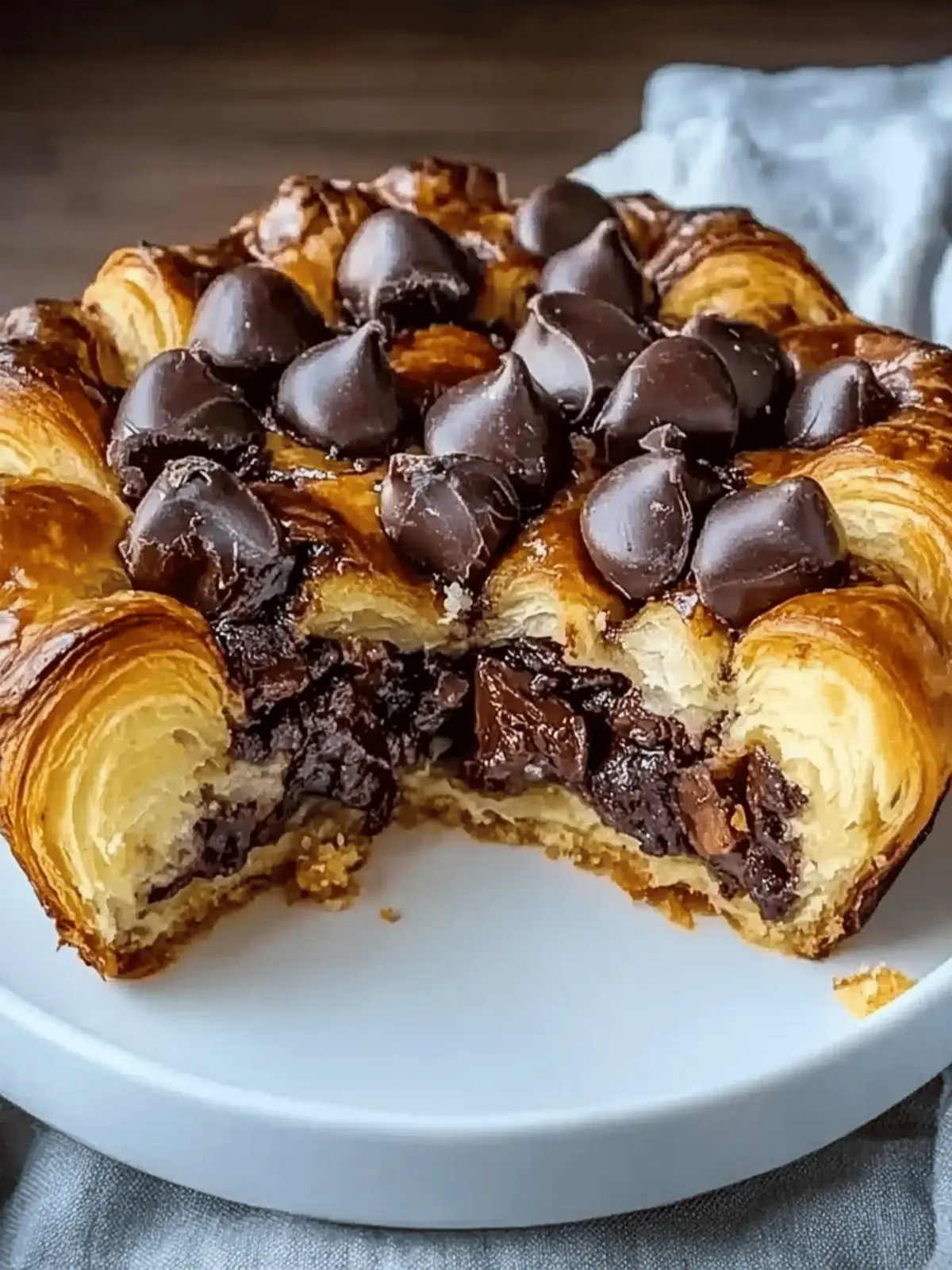 Decadent Chocolate Croissant Breakfast Bake