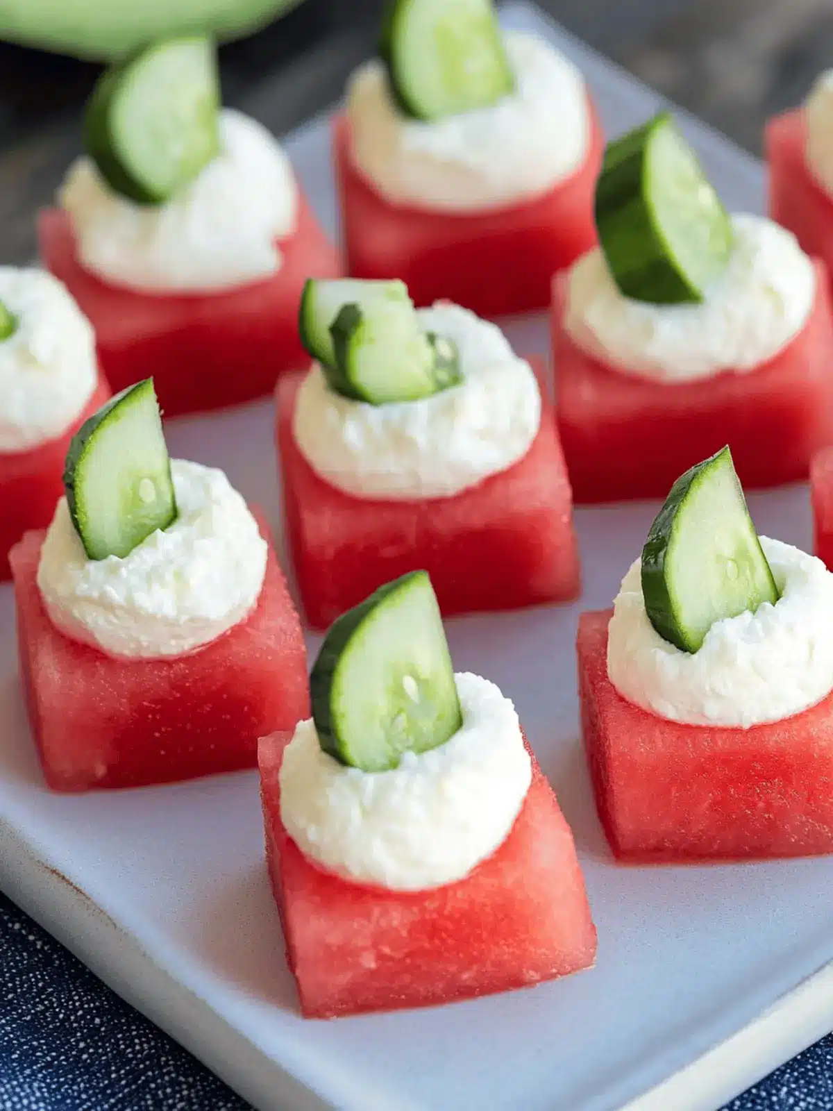 Summer Watermelon Goat Cheese Appetizer