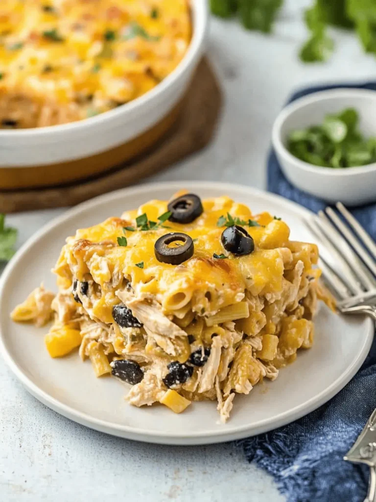 Fiesta Chicken Pasta Casserole