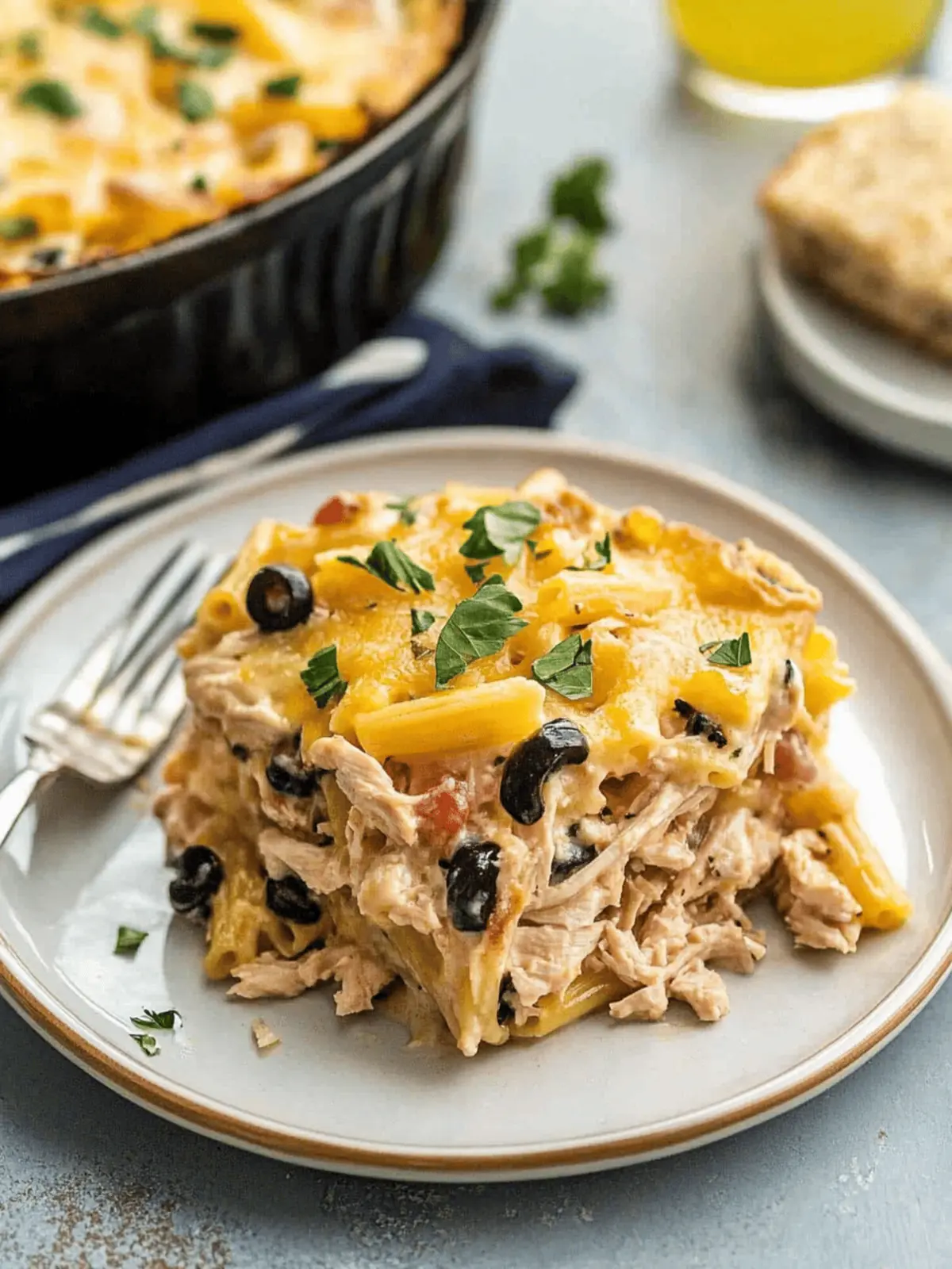 Fiesta Chicken Pasta Casserole