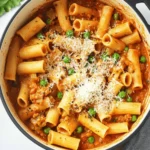 One Pot Spicy Rigatoni