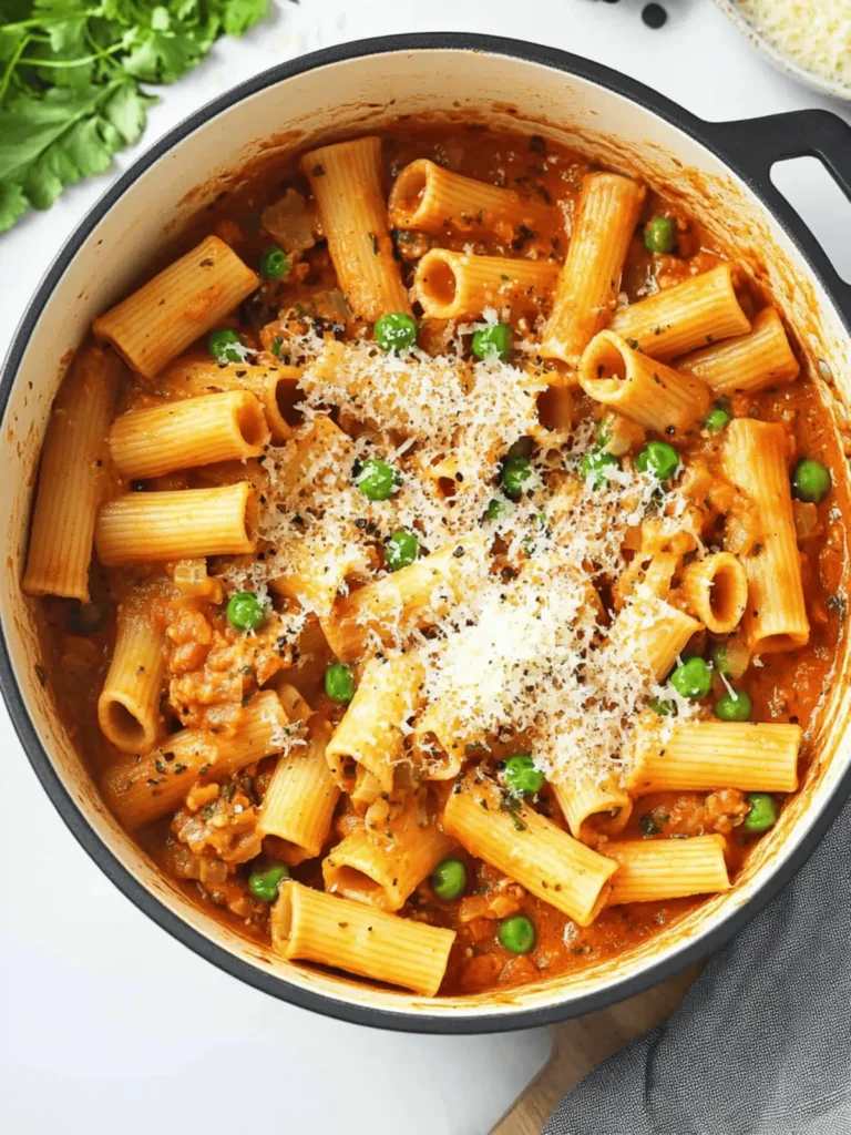 One Pot Spicy Rigatoni