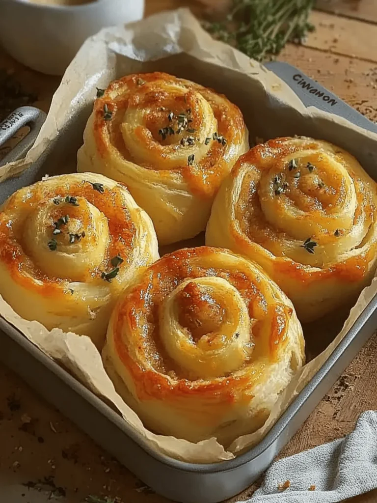 Cheesy Garlic Bread “Cinnamon” Rolls