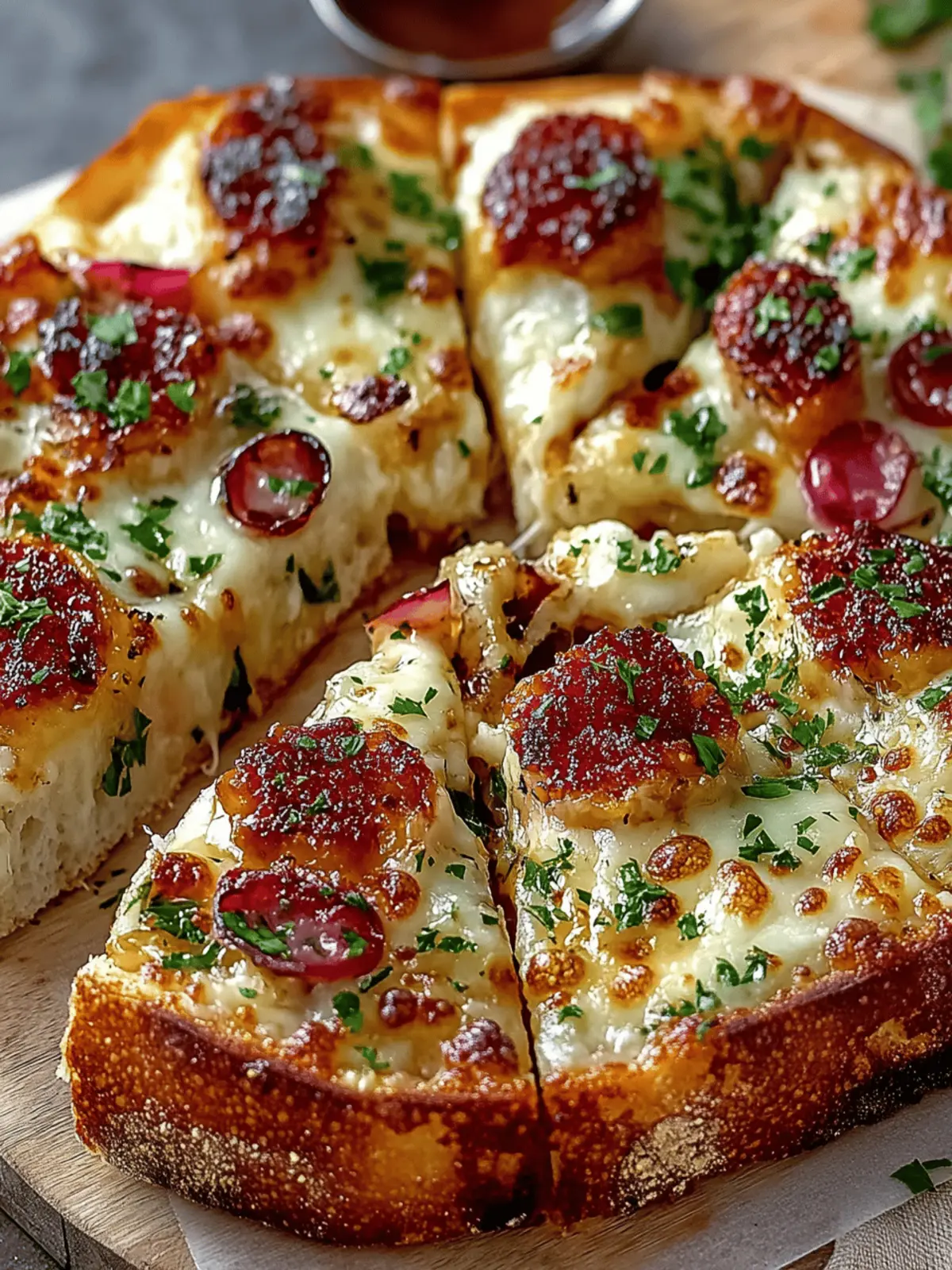Hot Honey Garlic Bread Pizza